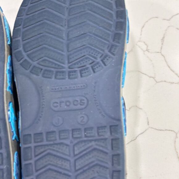 Crocs | FunLab Boys Waterproof Deep Blue Shark Comfort Sandals 206365 - Picture 13 of 13